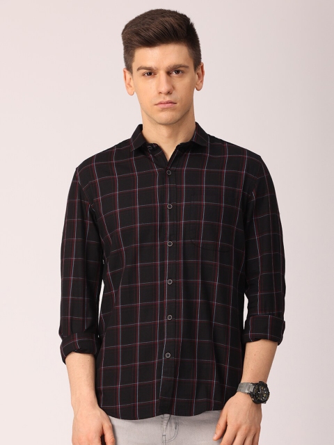 FOGA Men Black Premium Slim Fit Grid Tattersall Checked Oxford Pure Cotton Casual Shirt
FOGA Men Black Premium Slim Fit Grid Tattersall Checked Oxford Pure Cotton Casual Shirt