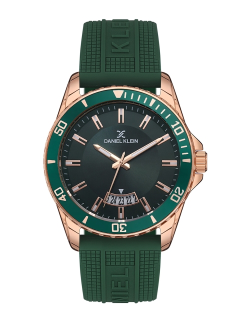 Daniel Klein Men Rose Gold-Toned Embellished Dial & Green Straps Analogue Watch DK 1 13085-4
Daniel Klein Men Rose Gold-Toned Embellished Dial & Green Straps Analogue Watch DK 1 13085-4