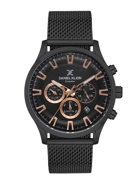 Daniel Klein Men Black Dial & Black Bracelet Style Straps Analogue Watch DK 1 13105-6
Daniel Klein Men Black Dial & Black Bracelet Style Straps Analogue Watch DK 1 13105-6