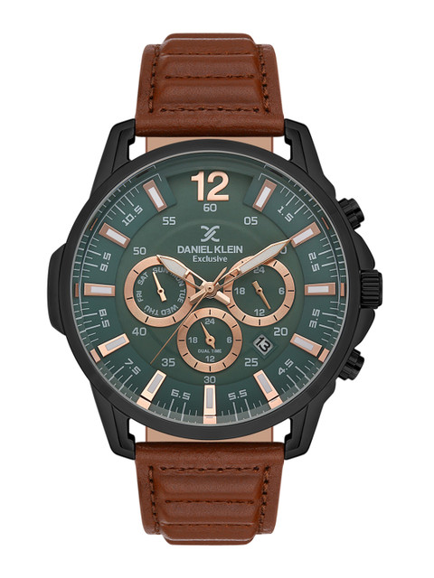 Daniel Klein Men Black Dial & Brown Leather Textured Straps Analogue Watch DK 1 13134-5
Daniel Klein Men Black Dial & Brown Leather Textured Straps Analogue Watch DK 1 13134-5