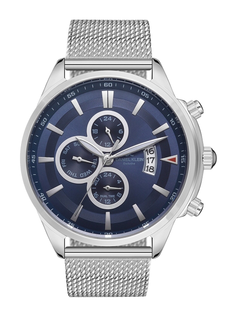 Daniel Klein Men Silver-Toned Dial & Silver Toned Bracelet Style Straps Analogue Watch DK 1 13117-3
Daniel Klein Men Silver-Toned Dial & Silver Toned Bracelet Style Straps Analogue Watch DK 1 13117-3