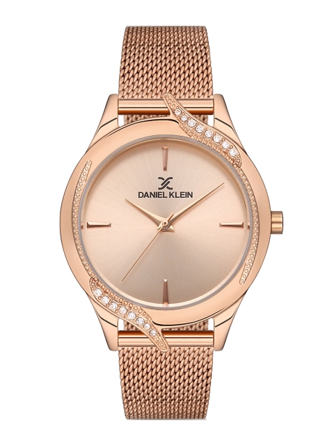 Daniel Klein Women Rose Gold-Toned Embellished Dial & Rose Gold Toned Bracelet Style Straps Analogue Watch
Daniel Klein Women Rose Gold-Toned Embellished Dial & Rose Gold Toned Bracelet Style Straps Analogue Watch