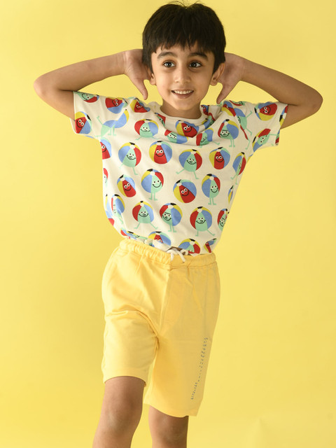 Anthrilo Boys Off-White & Yellow Printed Pure Cotton Night Suit
Anthrilo Boys Off-White & Yellow Printed Pure Cotton Night Suit