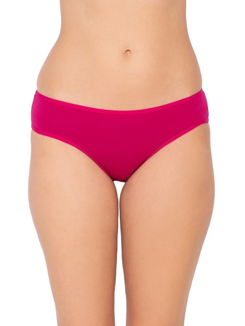 Candyskin Women Magenta Solid Bikini Briefs CSSHP-01-MG