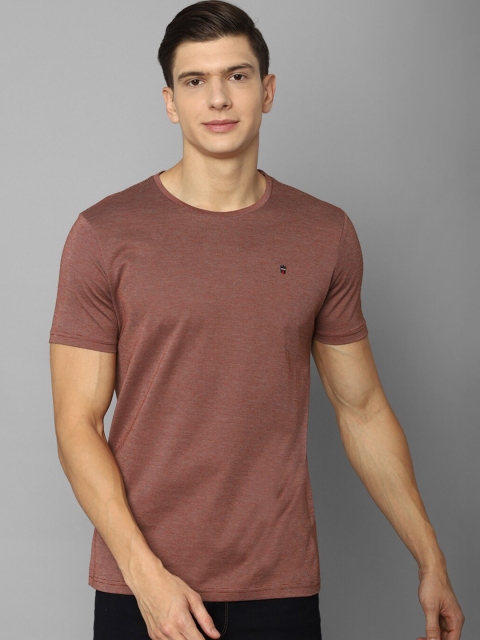 Louis Philippe Sport Men Brown Slim Fit T-shirt