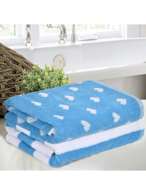 haus & kinder Kids Blue Printed Bath Towels