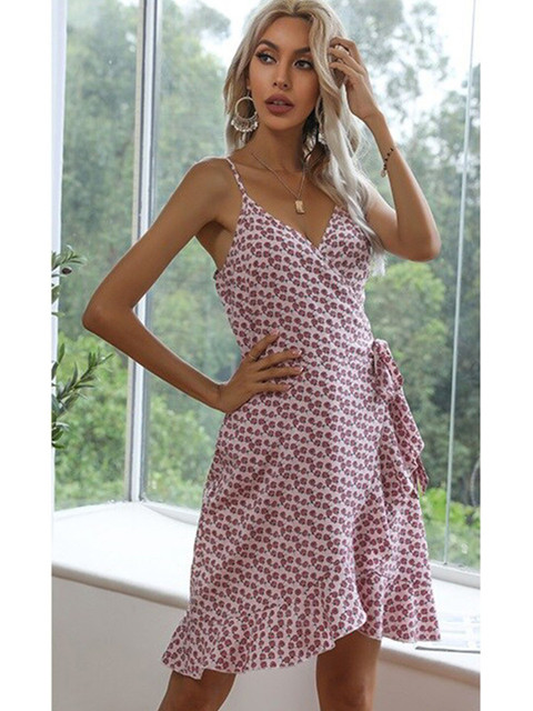 La Aimee Women Pretty Pink Floral Dress 
La Aimee Women Pretty Pink Floral Dress
