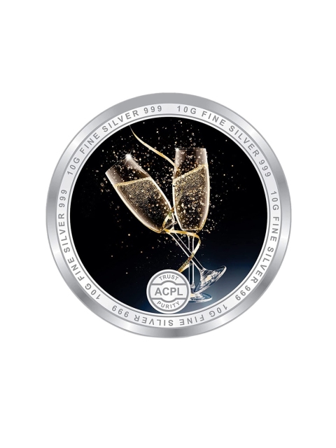 LeCalla 999 Pure Silver Happy 25th Anniversary Champagne Design BIS Hallmarked Coin - 10 Gm
LeCalla 999 Pure Silver Happy 25th Anniversary Champagne Design BIS Hallmarked Coin - 10 Gm