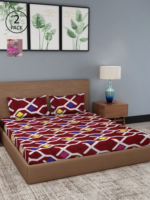 Dhrohar Unisex Multi Bedsheets, Brown