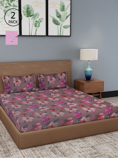Dhrohar Set of 2 Pink & Red Queen Double Bedsheet with Pillow Cover Set - 230 X 250 Cms
Dhrohar Set of 2 Pink & Red Queen Double Bedsheet with Pillow Cover Set - 230 X 250 Cms