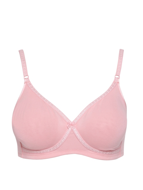 Jockey Pink Solid Non-Wired Non Padded Everyday Bra