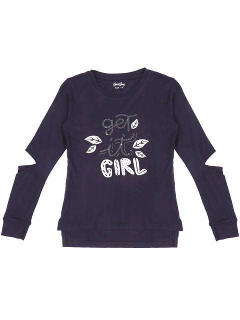 Gini and Jony Blue Print Top