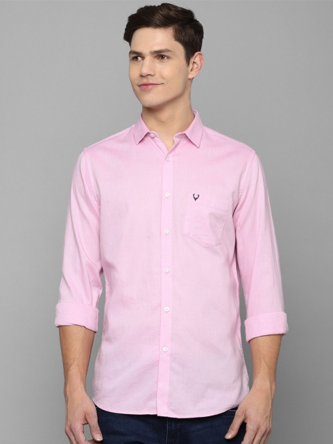 Allen Solly Men Pink Slim Fit Casual Shirt