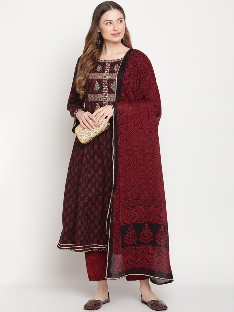 Be Indi Women Maroon Ethnic Motifs Printed Mirror Work Pure Cotton Kurta with Trousers & With Dupatta
Be Indi Women Maroon Ethnic Motifs Printed Mirror Work Pure Cotton Kurta with Trousers & With Dupatta