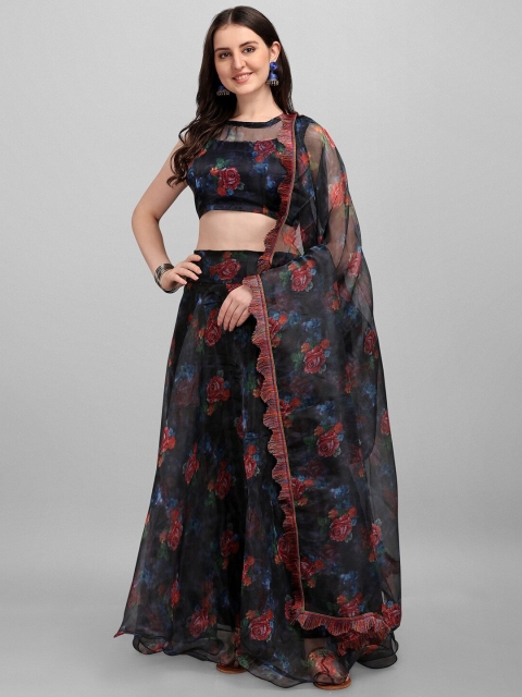 Ethnic Yard Black & Red Printed Semi-Stitched Lehenga & Unstitched Blouse With Dupatta
Ethnic Yard Black & Red Printed Semi-Stitched Lehenga & Unstitched Blouse With Dupatta