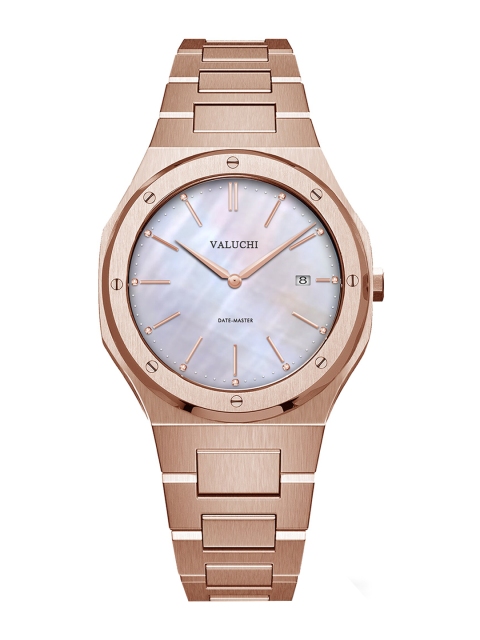 Valuchi Women Multicoloured Dial & Rose Gold Toned Stainless Steel Bracelet Style Straps Analogue Motion Watch
Valuchi Women Multicoloured Dial & Rose Gold Toned Stainless Steel Bracelet Style Straps Analogue Motion Watch