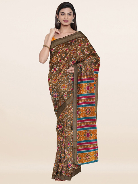 Pothys Green & Yellow Ethnic Motifs Saree
Pothys Green & Yellow Ethnic Motifs Saree