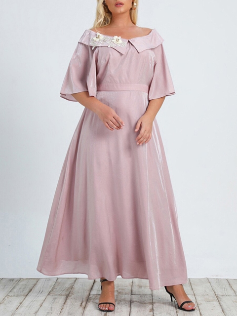 URBANIC Pink Maxi Dress