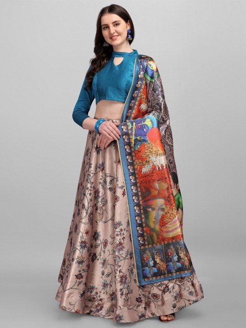 Fashion Basket Beige & Blue Printed Semi-Stitched Lehenga & Unstitched Blouse With Dupatta
Fashion Basket Beige & Blue Printed Semi-Stitched Lehenga & Unstitched Blouse With Dupatta