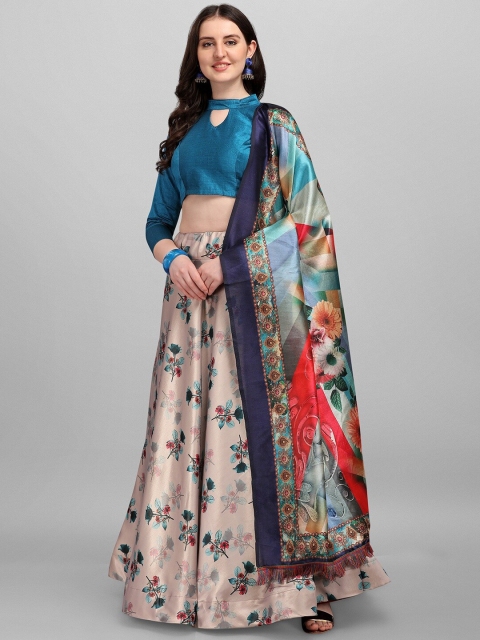 Fashion Basket Beige & Blue Semi-Stitched Lehenga & Unstitched Blouse With Dupatta
Fashion Basket Beige & Blue Semi-Stitched Lehenga & Unstitched Blouse With Dupatta
