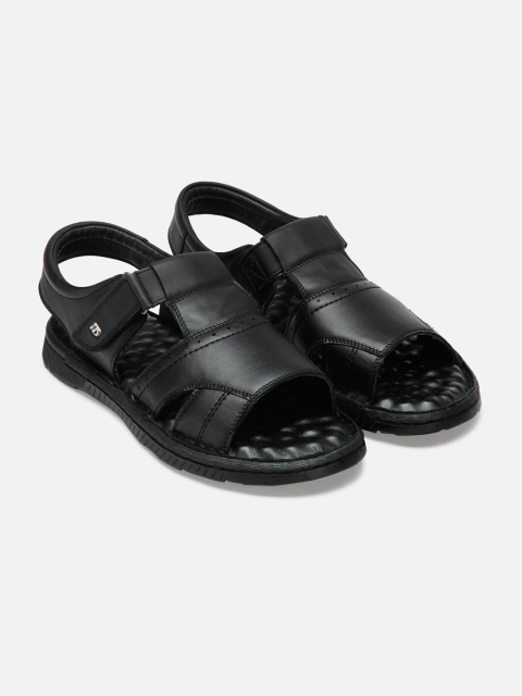 ID Men Black Leather Monks
