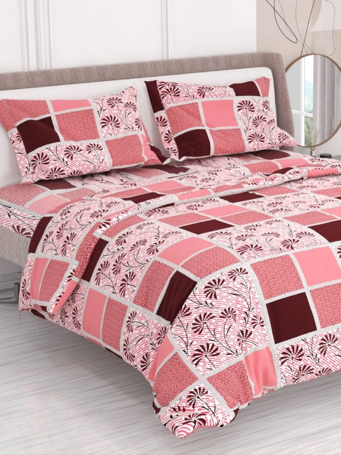 EXORA Unisex Pink Bedsheets
