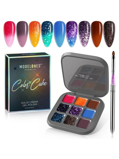 Modelones To Mix Every Cocktail 9 Shades in 1 Palette Solid Cream Gel UV Nail Polish, Multi
Modelones To Mix Every Cocktail 9 Shades in 1 Palette Solid Cream Gel UV Nail Polish, Multi