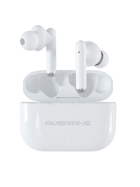 Ambrane Dots 38 True Wireless Earbuds TWS with IPX4 Waterproof & 15H Playtime - White
Ambrane Dots 38 True Wireless Earbuds TWS with IPX4 Waterproof & 15H Playtime - White