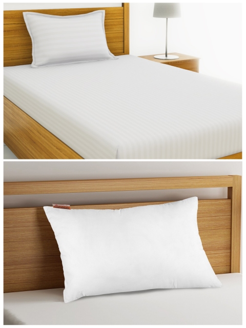 BIANCA White Orthopedic Pillow with 210 TC Cotton Single Bedsheet and Pillow Cover Set
BIANCA White Orthopedic Pillow with 210 TC Cotton Single Bedsheet and Pillow Cover Set