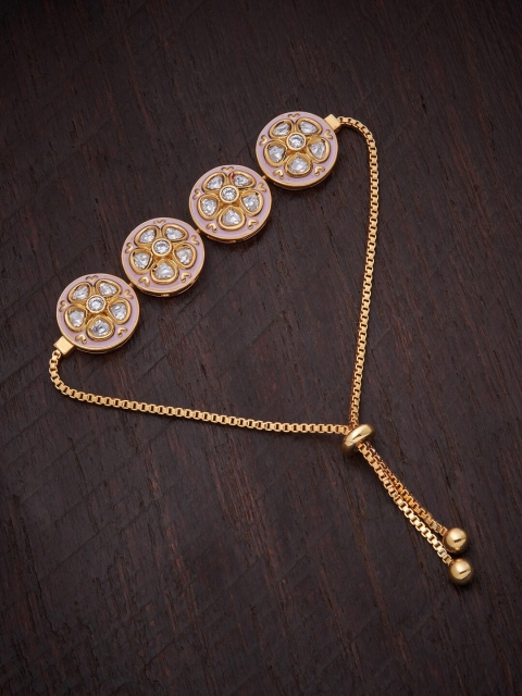 Kushal's Fashion Jewellery Women Gold-Plated & White Kundan Enamelled Wraparound Bracelet
Kushal's Fashion Jewellery Women Gold-Plated & White Kundan Enamelled Wraparound Bracelet
