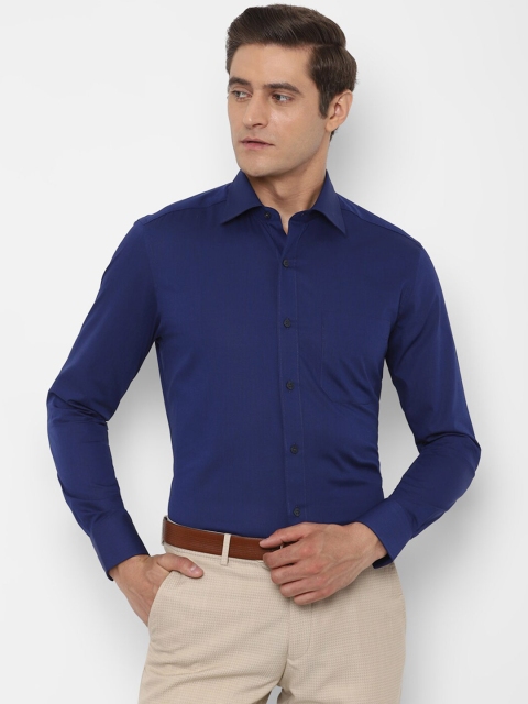 Louis Philippe Men Blue Formal Shirt
