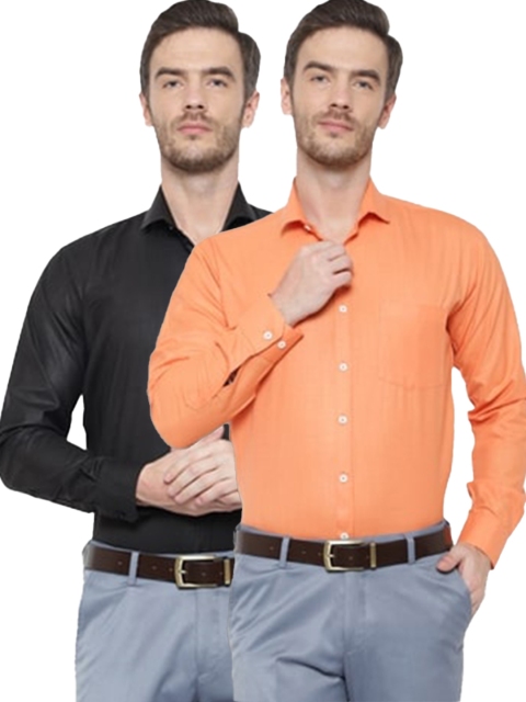 Srey trends Men Black Comfort Slim Fit Formal Shirt