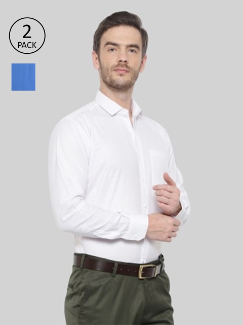 Srey trends Men Blue Comfort Slim Fit Formal Shirt