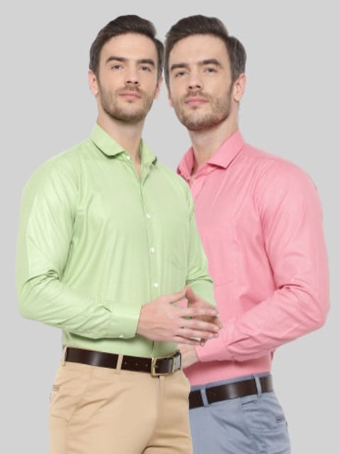Srey trends Men Pink Comfort Slim Fit Formal Shirt