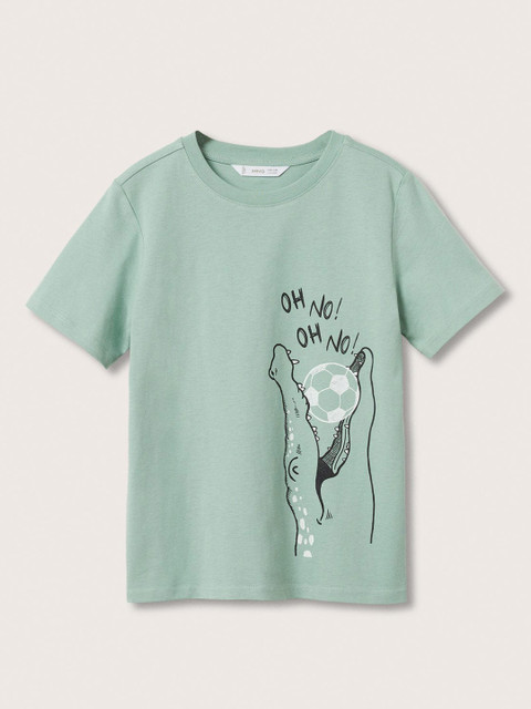 Mango Kids Boys Green & Black Typography & Crocodile Printed Pure Cotton T-shirt
Mango Kids Boys Green & Black Typography & Crocodile Printed Pure Cotton T-shirt