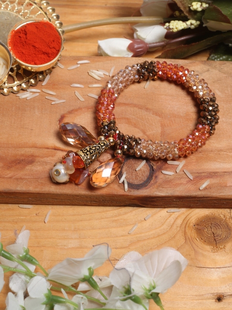 Aapno Rajasthan Cocktail Bracelet Lumba Beaded Rakhi with Roli Chawal & Greetings Card, Multi
Aapno Rajasthan Cocktail Bracelet Lumba Beaded Rakhi with Roli Chawal & Greetings Card, Multi