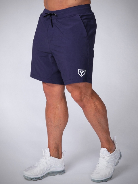 Yazole Men Navy Blue Loose Fit Training or Gym Sports Shorts