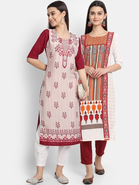 KALINI Women Multicoloured Ethnic Motifs Embroidered Flared Sleeves Thread Work Crepe Kurta, Multi
KALINI Women Multicoloured Ethnic Motifs Embroidered Flared Sleeves Thread Work Crepe Kurta, Multi