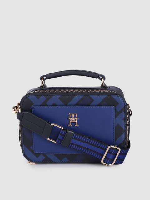 Tommy Hilfiger Blue Printed Sling Bag