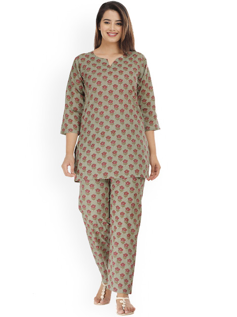 HOUSE OF JAMOTI Women Green Ethnic Motifs Printed Pure Cotton Kurti with Patiala
HOUSE OF JAMOTI Women Green Ethnic Motifs Printed Pure Cotton Kurti with Patiala