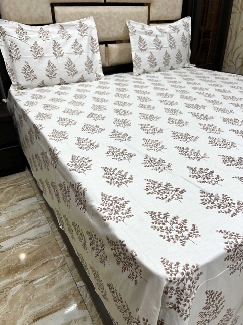 Pure Decor Unisex Brown Bedsheets