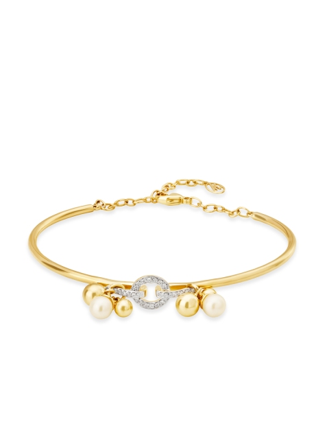 Mia by Tanishq 7 g 14-Karat Gold Precious Dancing Zorbas Bangle with Diamonds & Pearls
Mia by Tanishq 7 g 14-Karat Gold Precious Dancing Zorbas Bangle with Diamonds & Pearls