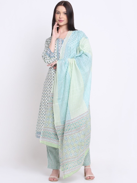 KALINI Women White Ethnic Motifs Embroidered Panelled Mirror Work Pure Cotton Kurti with Trousers & With
KALINI Women White Ethnic Motifs Embroidered Panelled Mirror Work Pure Cotton Kurti with Trousers & With