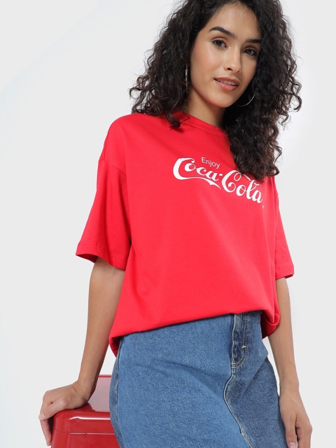 Bewakoof Women Red & sunburnt cyclops Typography Polo Collar Applique Loose T-shirt
Bewakoof Women Red & sunburnt cyclops Typography Polo Collar Applique Loose T-shirt