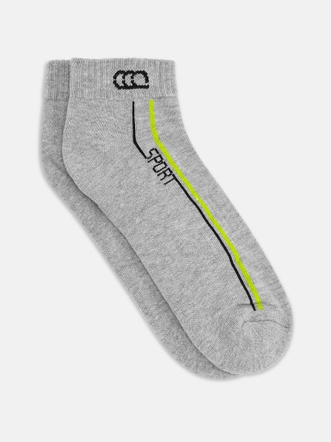 Ajile by Pantaloons Men Grey Solid Ankle-Length Socks