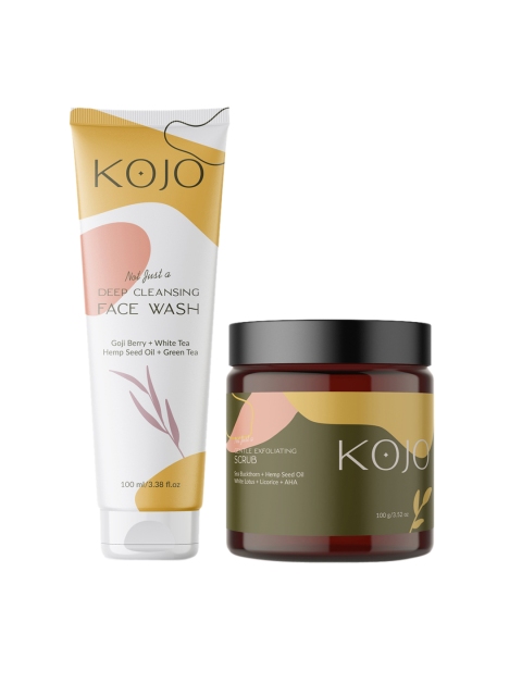 KOJO Facial Revitalisation Combo - Acne Reducing Deep Cleansing Face Wash With Scrub, Off white
KOJO Facial Revitalisation Combo - Acne Reducing Deep Cleansing Face Wash With Scrub, Off white