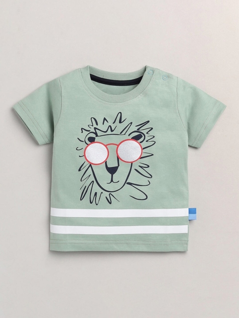 Hopscotch Boys Olive Green Striped Polo Collar Drop-Shoulder Sleeves Applique T-shirt
Hopscotch Boys Olive Green Striped Polo Collar Drop-Shoulder Sleeves Applique T-shirt
