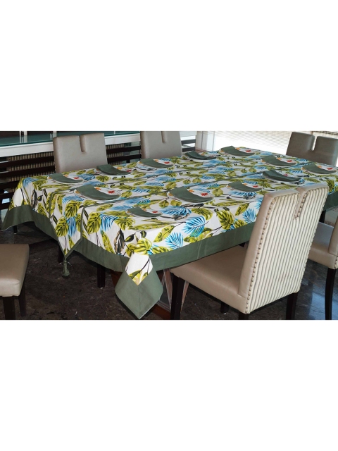 Lushomes Set Of 3 Green & White Floral Printed Cotton 12-Seater Table Cover With 12 Napkins
Lushomes Set Of 3 Green & White Floral Printed Cotton 12-Seater Table Cover With 12 Napkins