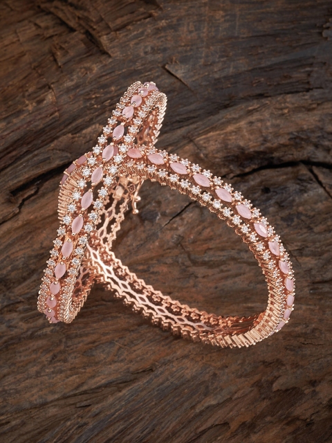 Kushal's Fashion Jewellery Set Of 2 Rose-Gold Plated Pink Artificial Stone Studded Bangle
Kushal's Fashion Jewellery Set Of 2 Rose-Gold Plated Pink Artificial Stone Studded Bangle
