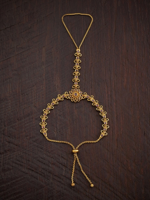 Kushal's Fashion Jewellery Women Gold-Toned & Red Antique Gold-Plated Ring Bracelet
Kushal's Fashion Jewellery Women Gold-Toned & Red Antique Gold-Plated Ring Bracelet
